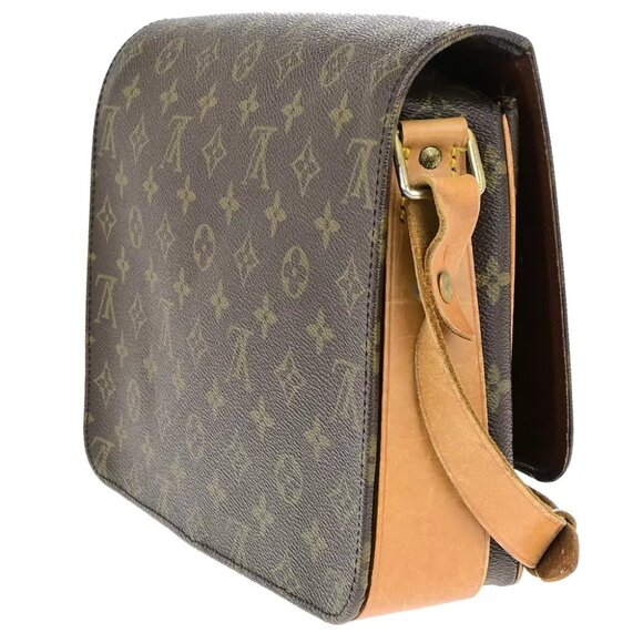 LOUIS VUITTON Cartouchiere GM Shoulder Bag Monogram Leather Brown - Picture 4 of 7